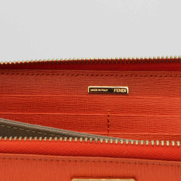 Fendi zippy leather wallet