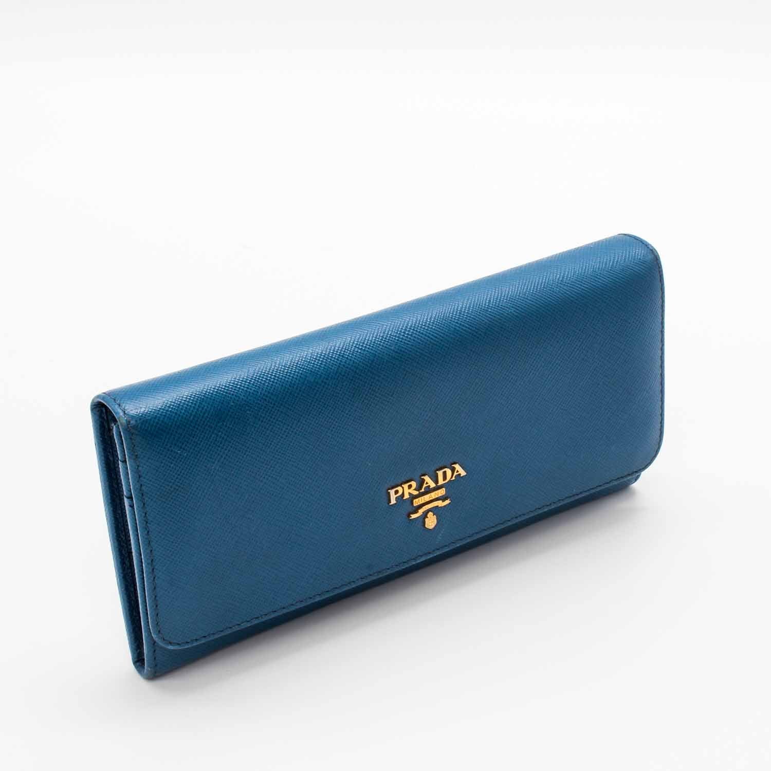 Designer Wallets Prada Flap Wallet Prada Saffiano Leather Wallet