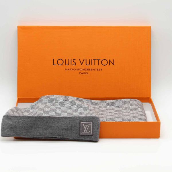 Louis Vuitton beanie and scarf