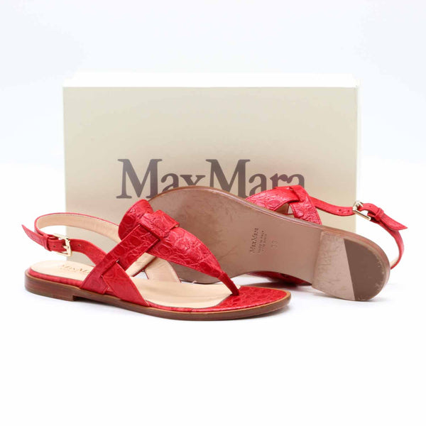 Max Mara leather sandals
