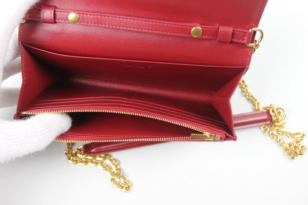 Celine C wallet bag on chain