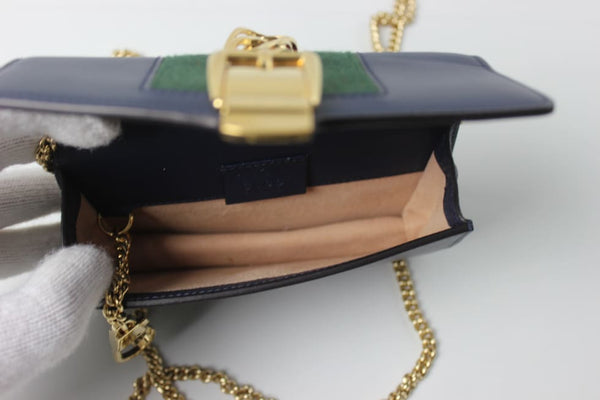 Gucci GG Sylvie Leather Mini Chain Bag